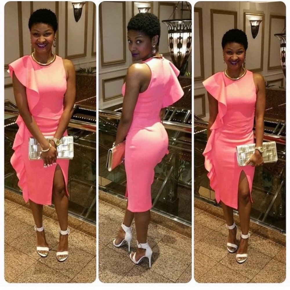 Coral dress